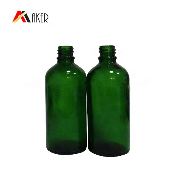 Wholesale empty round 100ml clear/green/blue/amber glass dropper bottles for essential oil.jpg