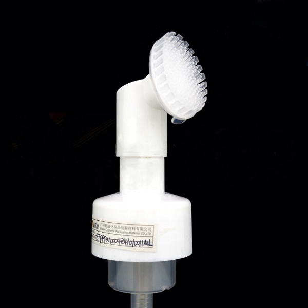 42/410 plastic PP facial cleanser foam pump dispenser with brush.jpg