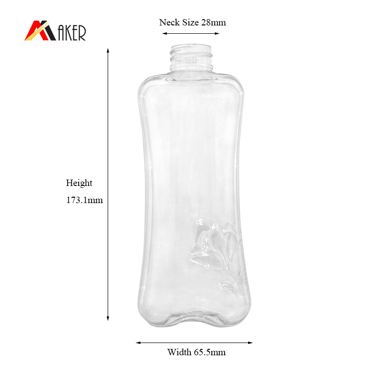 China Suppliers PET Plastic Container Shampoo Shower Gel Plastic Bottle 350 ml With Lotion Pump