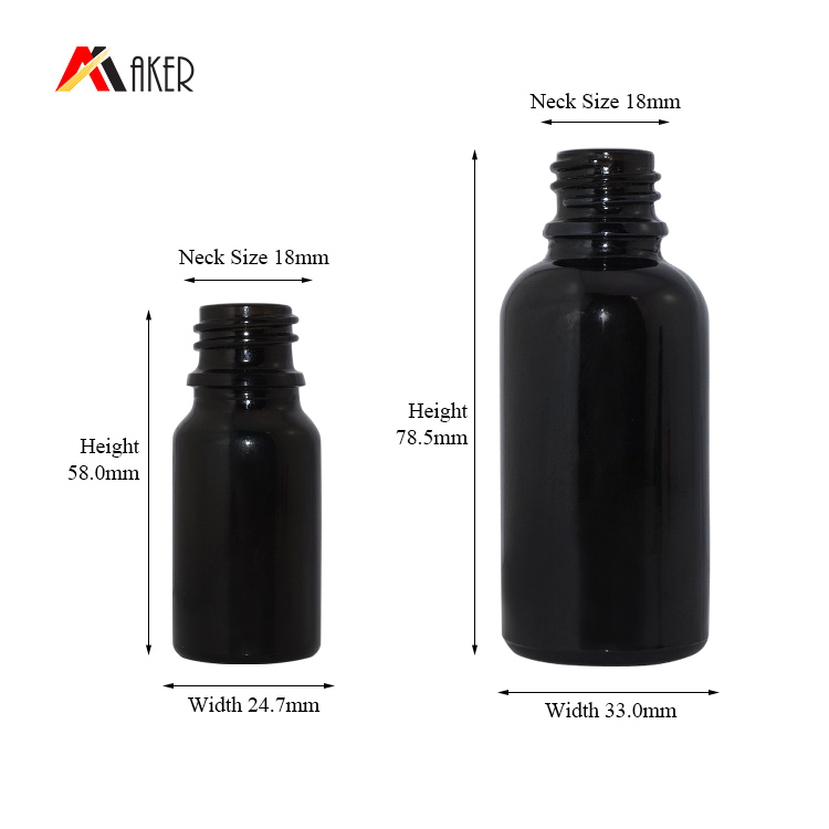 New design 10ml 30ml boston round black matte frosted cosmetic serum glass dropper bottle wholesale for essential oil