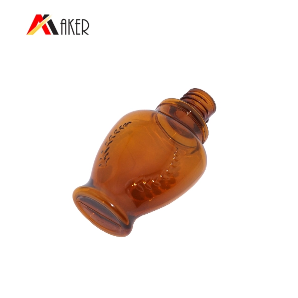 Newest Brown Amber Personal Care PET Plastic Bottle