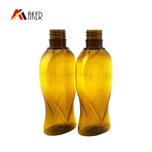 FDA certificate Empty amber plastic shampoo bottle supplier