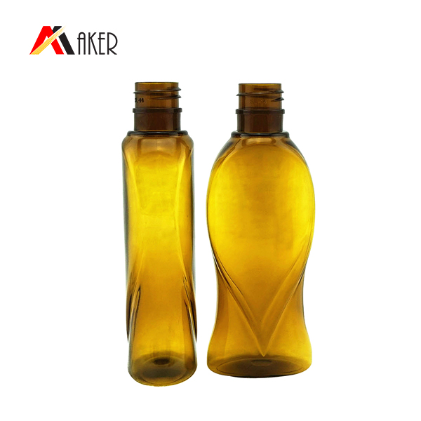 FDA certificate Empty amber plastic shampoo bottle supplier