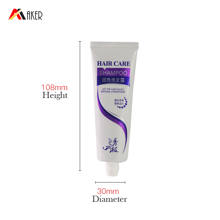 Customized High Gloss Material 50ml White aluminum tubes cosmetic packaging tube