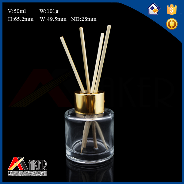 High Quality 55ml Decorative Luxury Reed Diffuser Glass Bottle