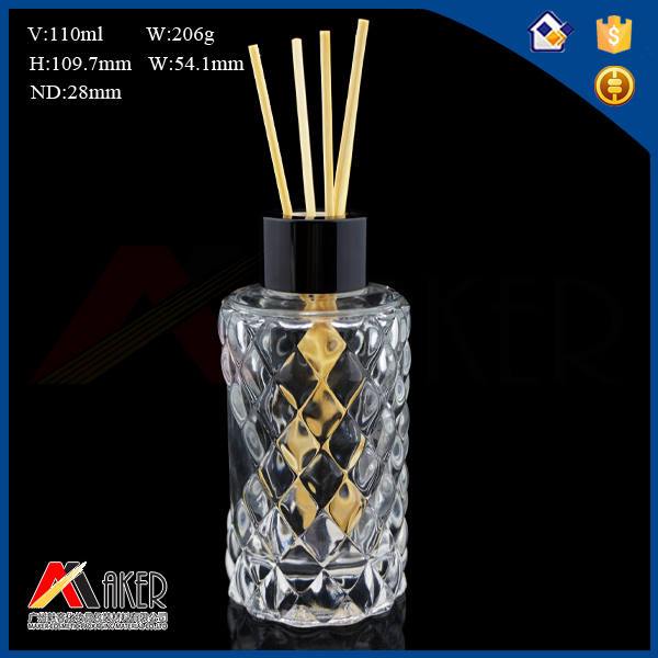 High Quality 55ml Decorative Luxury Reed Diffuser Glass Bottle