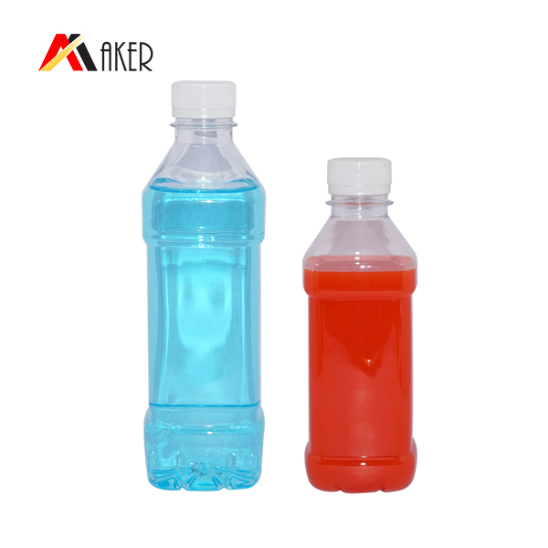 350ml 500ml Square Empty Clear Plastic PET Fruit Juice Or Mineral Water Drinking Bottle