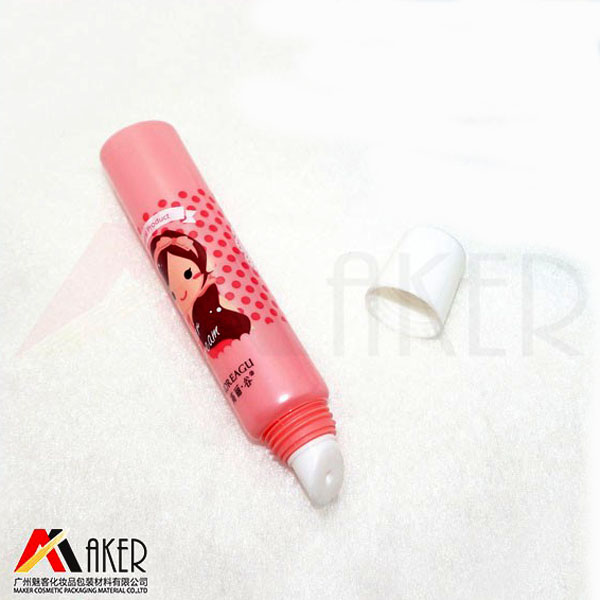 Alibaba supplier 10ml PE plastic cosmetic tube for lip gloss