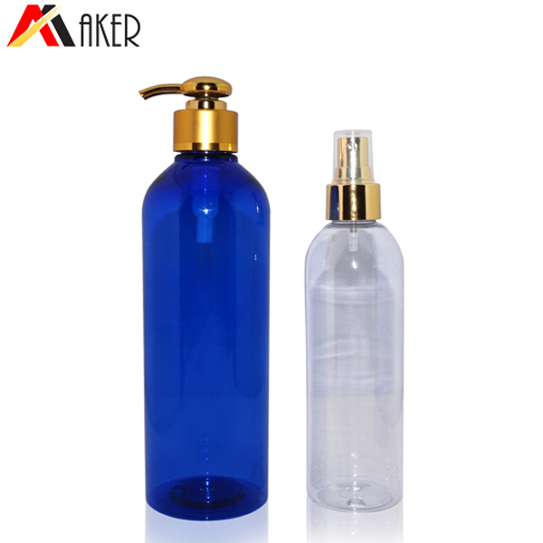Custom 28/410 cosmetic packaging gold aluminum covered shampoo lotion pump supplier.jpg