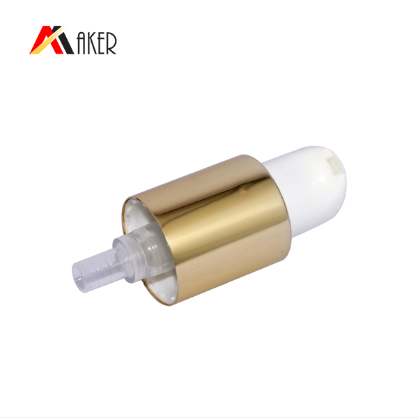 China Supplier Aluminum Collar 18/415 Plastic Cosmetic Lotion Cream Pump Cover Dispenser