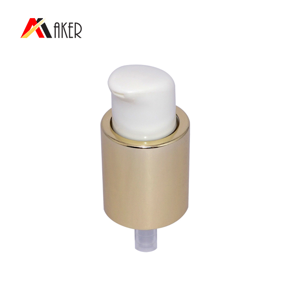 China Supplier Aluminum Collar 18/415 Plastic Cosmetic Lotion Cream Pump Cover Dispenser