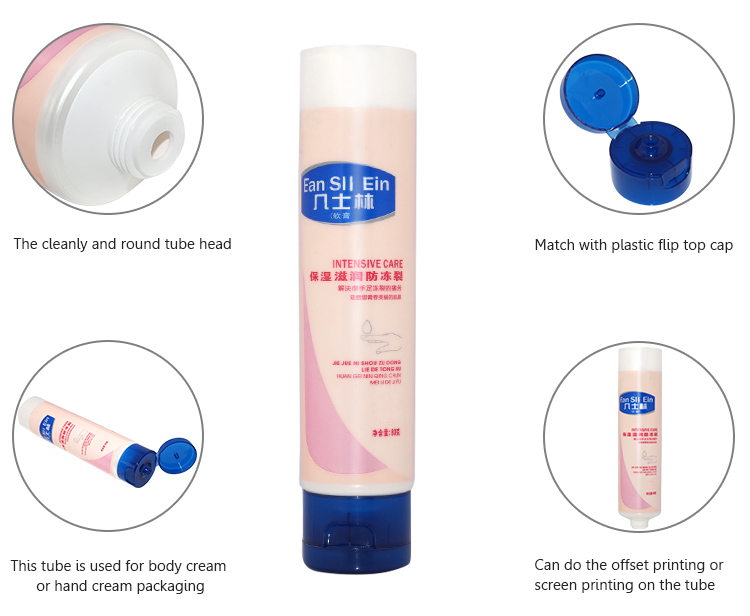 High Quality Private Label LDPE Plastic Empty Hand Cream Containers Packaging Cosmetic Tubes