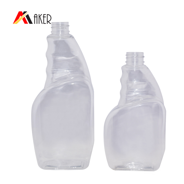 Clear 400ml 500ml empty pet plastic trigger spray bottle manufacturer