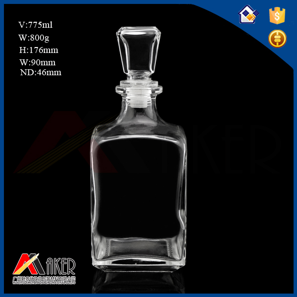 750ml wholesale glass wine Bottle unique glass liquor bottles