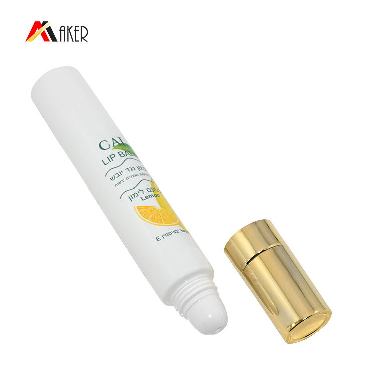 15ml empty clear oval plastic cosmetic lip gloss gel tube packaging container