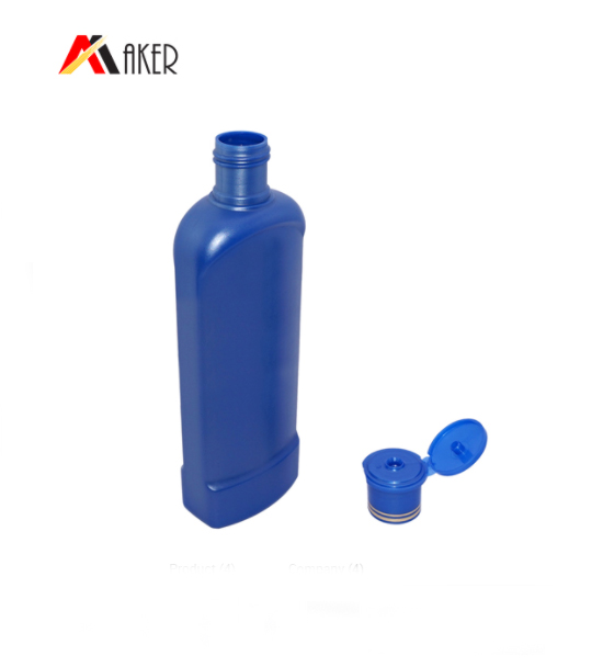 250ml hot sale HDPE plastic lotion bottle with golden bell flip top cap