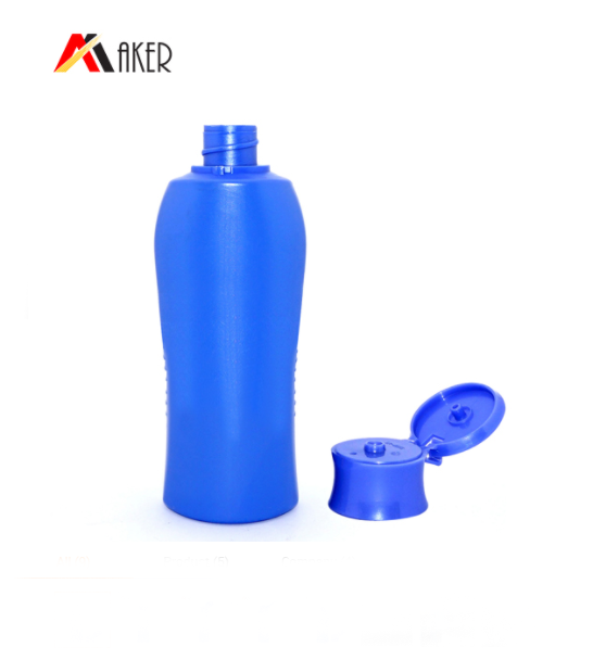250ml hot sale HDPE plastic lotion bottle with golden bell flip top cap