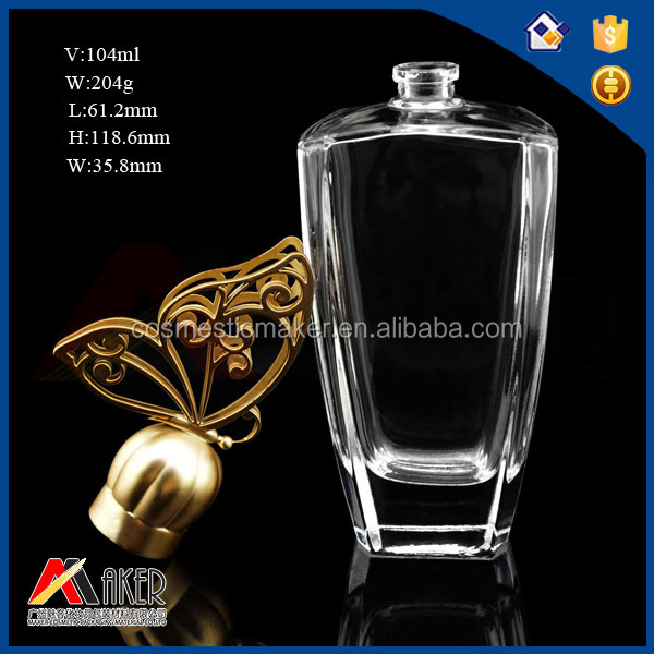 Special Shape Crystal Clear Glass Empty Perfume Bottle