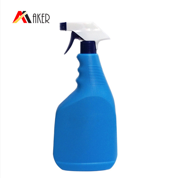 700ml 750ml Transparent clear PET detergent plastic bottle with trigger