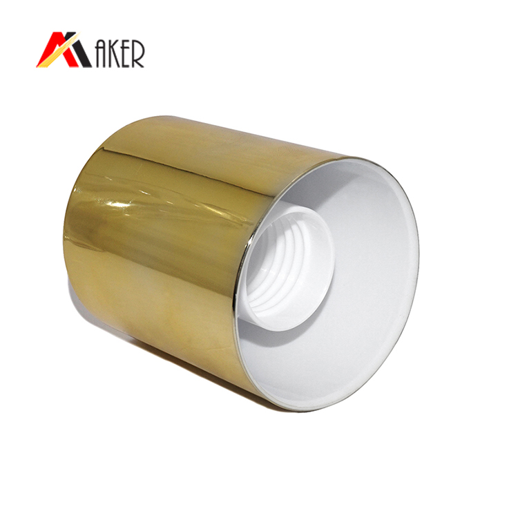 Wholesale round white 28mm neck PP double wall plastic screw cap for bottle