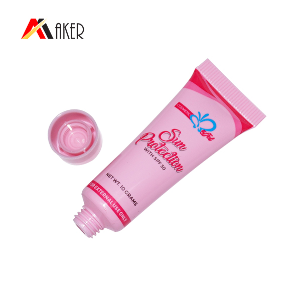 10ml small diameter plastic tube container for cosmetic