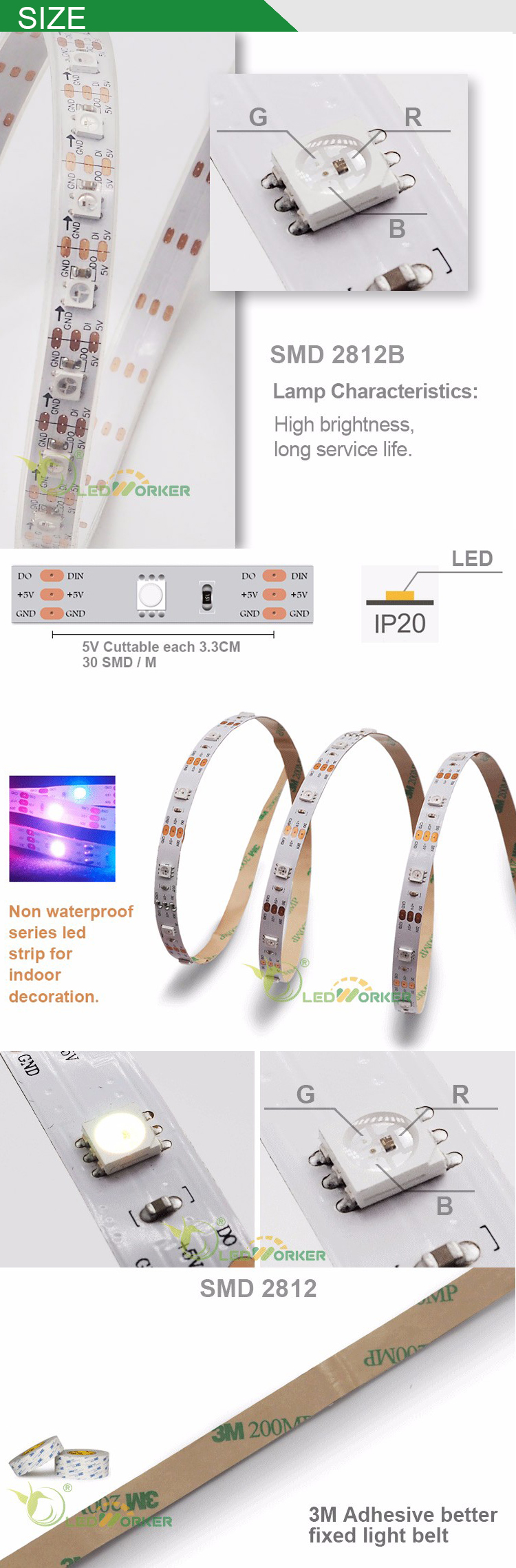 apa102 side view addressable blacklight led fixel strip from China ...