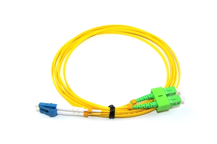 High quality Yellow 2.0mm 3.0mm Duplex SC-LC UPC Fiber optic patch cord
