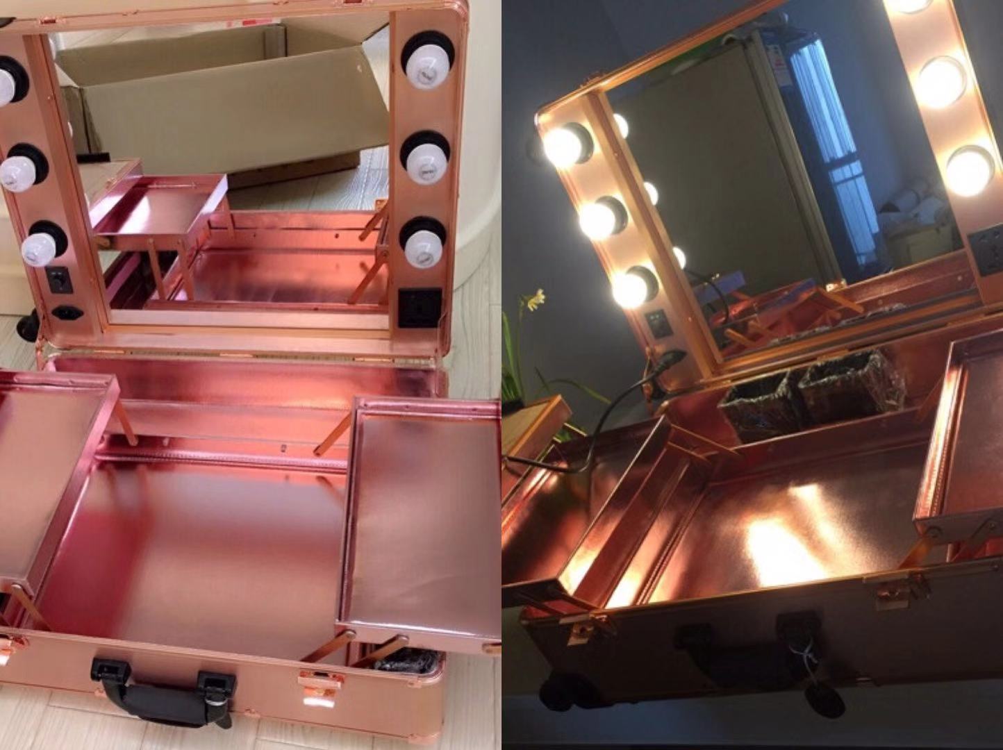 makeup case with lights