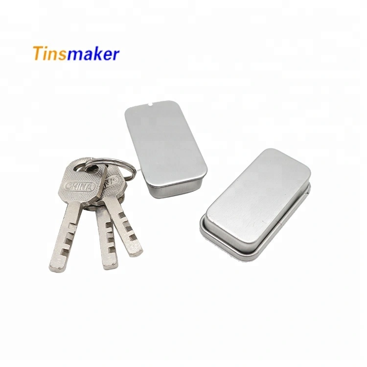 Foodgrade Pocket Metal Sliding Tin Factory Wholesale Packaging Container Hinge Packing Tin Box Tin Can Small Metal Tinplate TSM