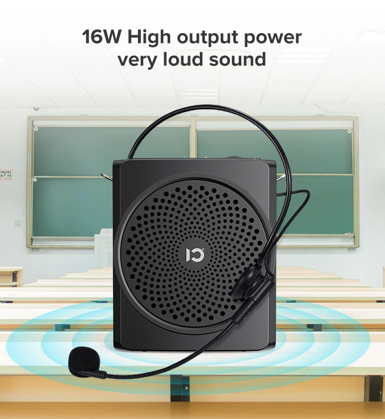 Shidu S617 Portable 16W Loud Sound PA Speaker Wired Microphone Bluetooth Rechargeable Teaching Training Meeting Voice Amplifier