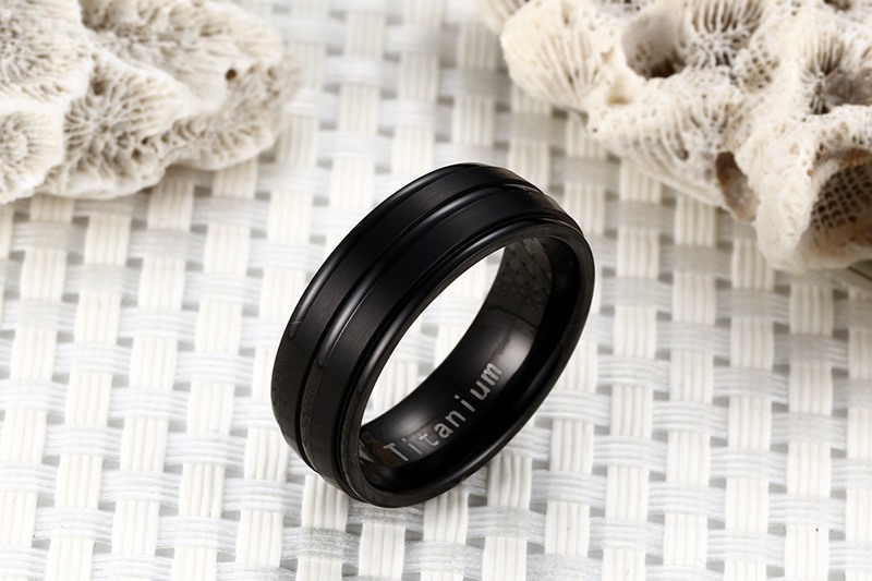 black titanium ring