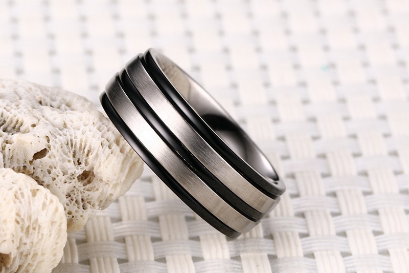 black titanium ring