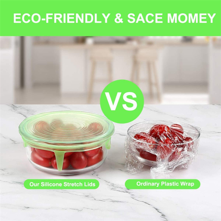 silicone reusable stretch lids