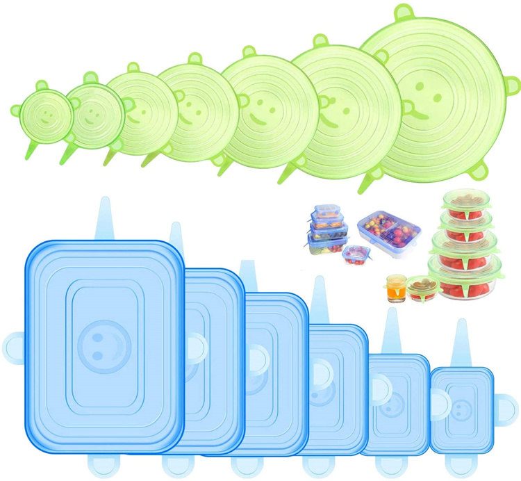 silicone reusable stretch lids