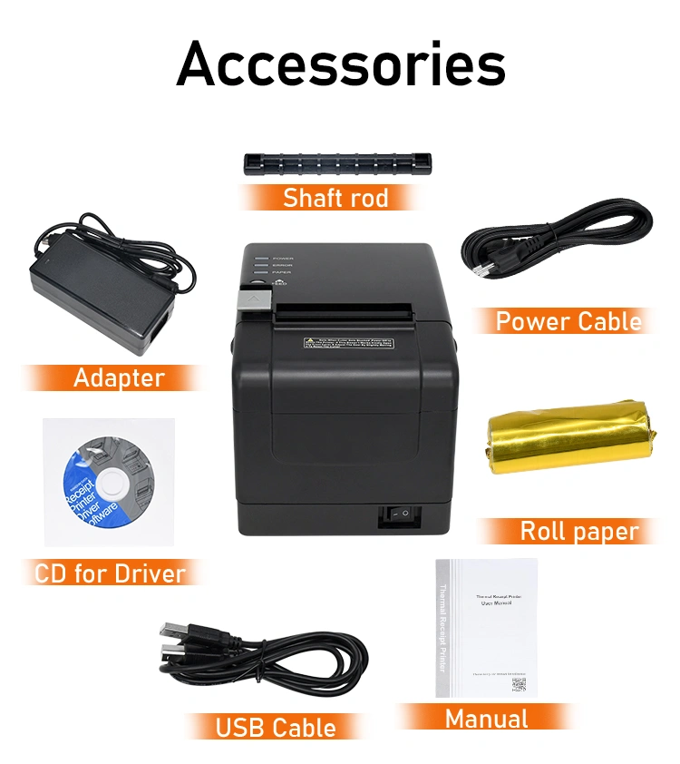 58mm and 80mm thermal printer driver with Lan USB Serial port