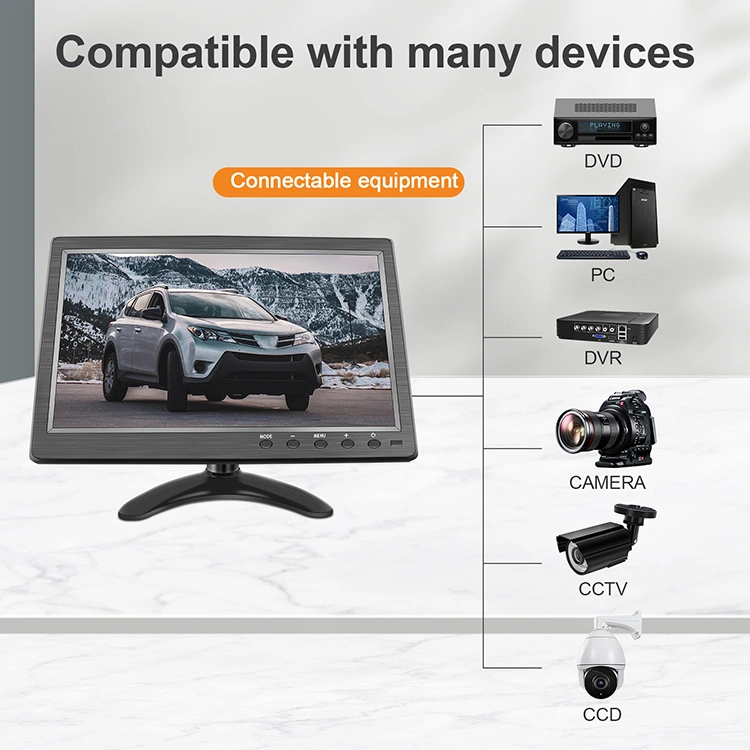 Hot sale OSCYPOS Industrial monitor 10 inch LCD Monitor CCTV Monitor with BNC HDMI VGA USB AV input