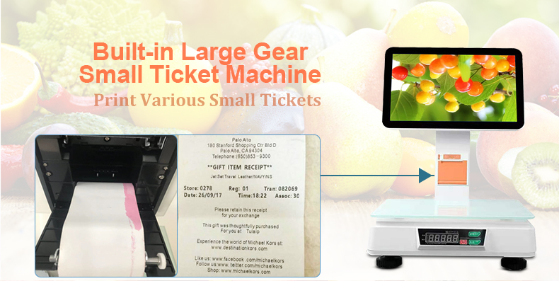 Cash register weighing identification