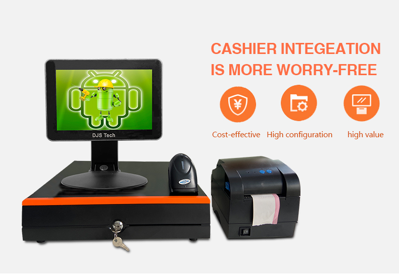 All-in-one cash register machine
