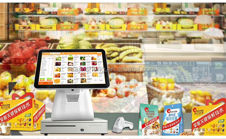 cash register fast food snacks