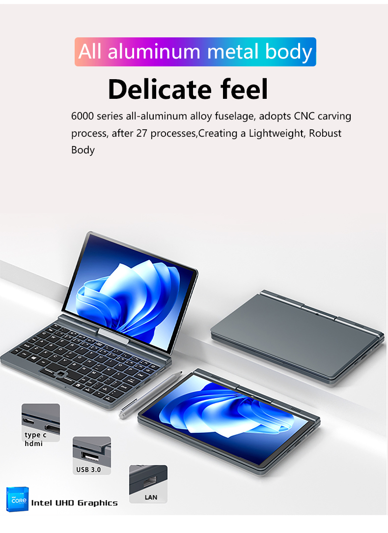 Rotate 360 Degrees notebook computer
