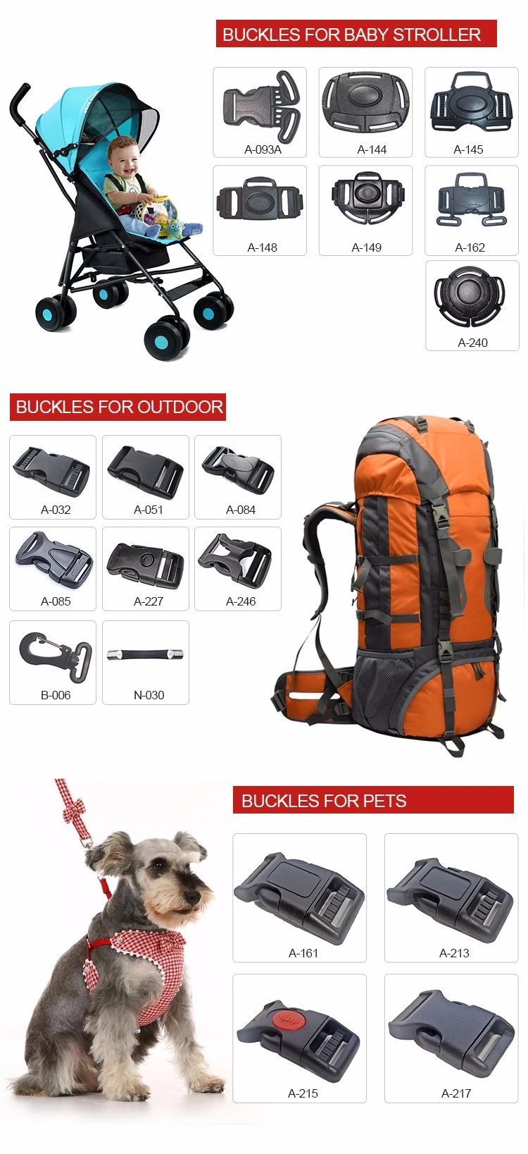 Wholesale strong luggage handle hardware