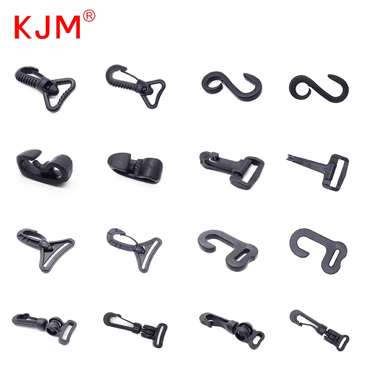 POM snap clip hooks carabiner paracord strap hooks rotary hooks swivel snap plastic hook spring plastic buckles paracord