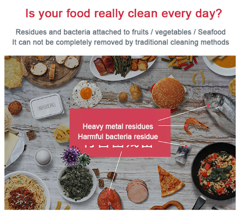 Ultrasonic vegetable cleaner 2021 China Appliances Automatic Household Kitchen Portable Vegetable Washer