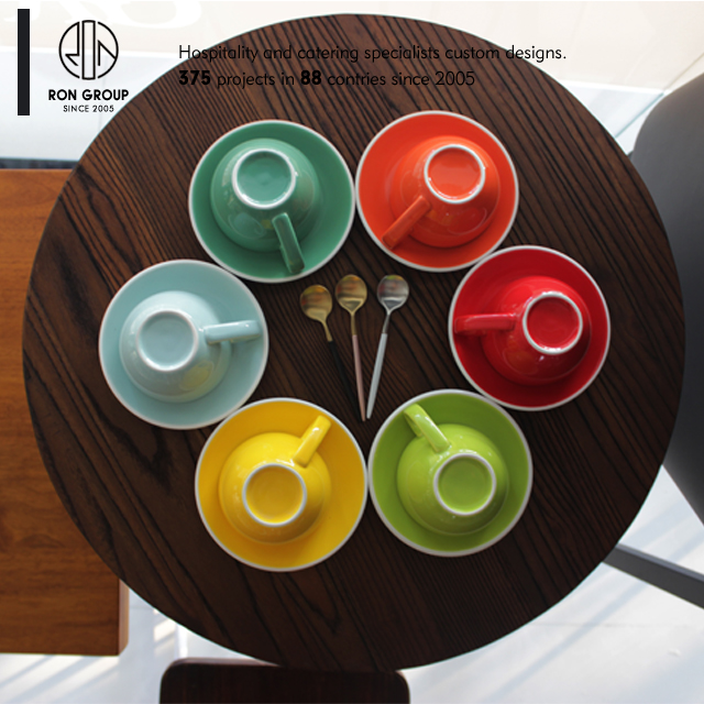 Promotional restaurant custom coffee mug with logo printing