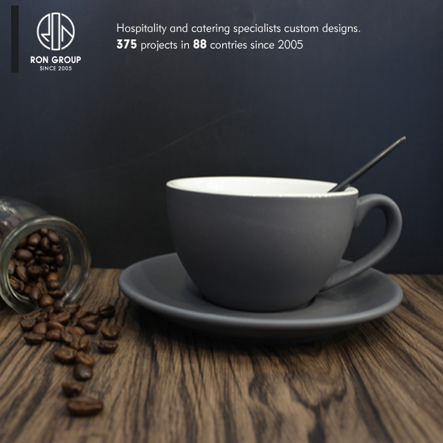Promotional restaurant custom coffee mug with logo printing