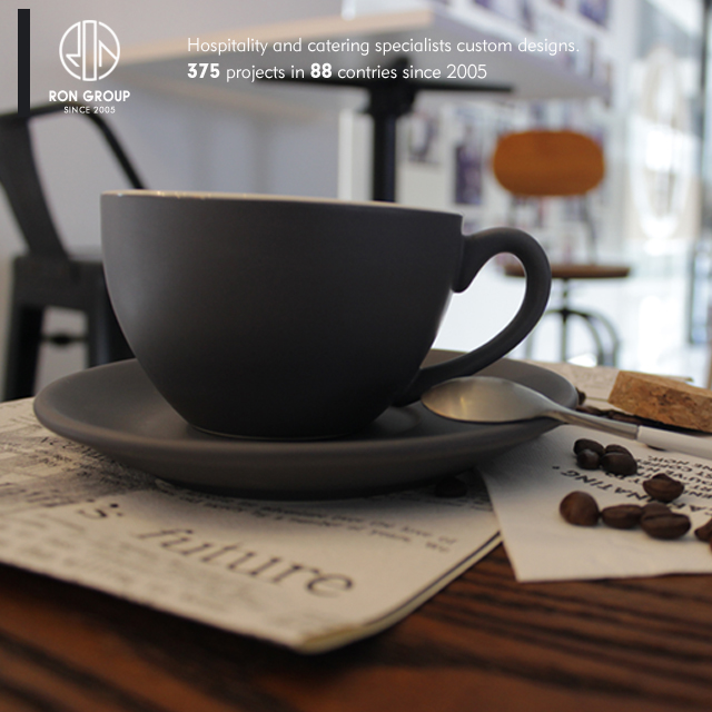 Promotional restaurant custom coffee mug with logo printing