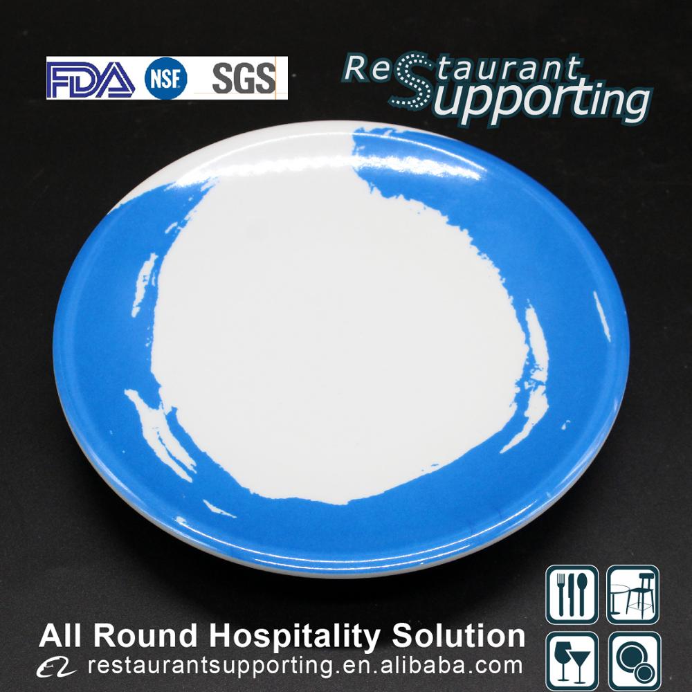 Wholesale 100% Quality guaranteed restaurant bule melamine sushi dish