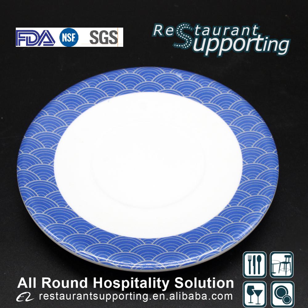 Wholesale 100% Quality guaranteed restaurant bule melamine sushi dish