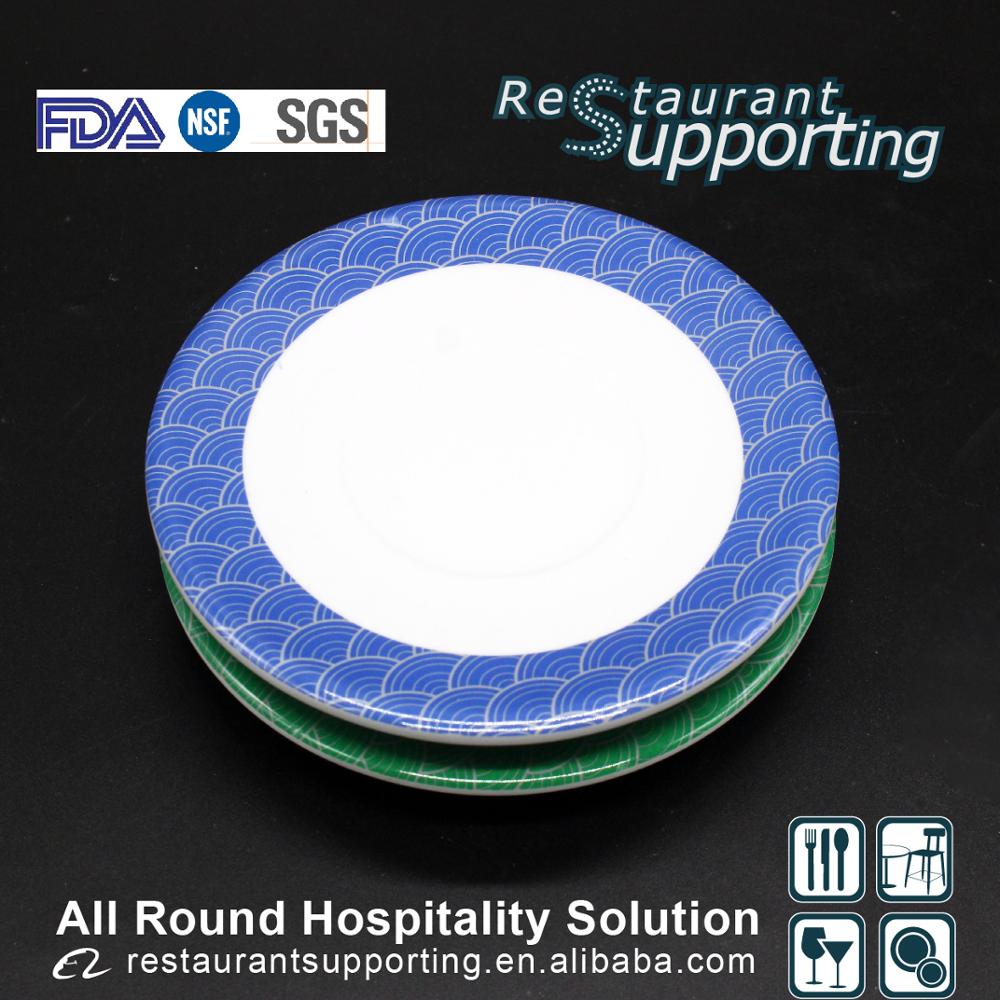 Wholesale 100% Quality guaranteed restaurant bule melamine sushi dish