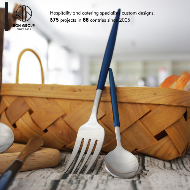 Wholesale 304 stainless steel knife and fork set for italian restaurant
